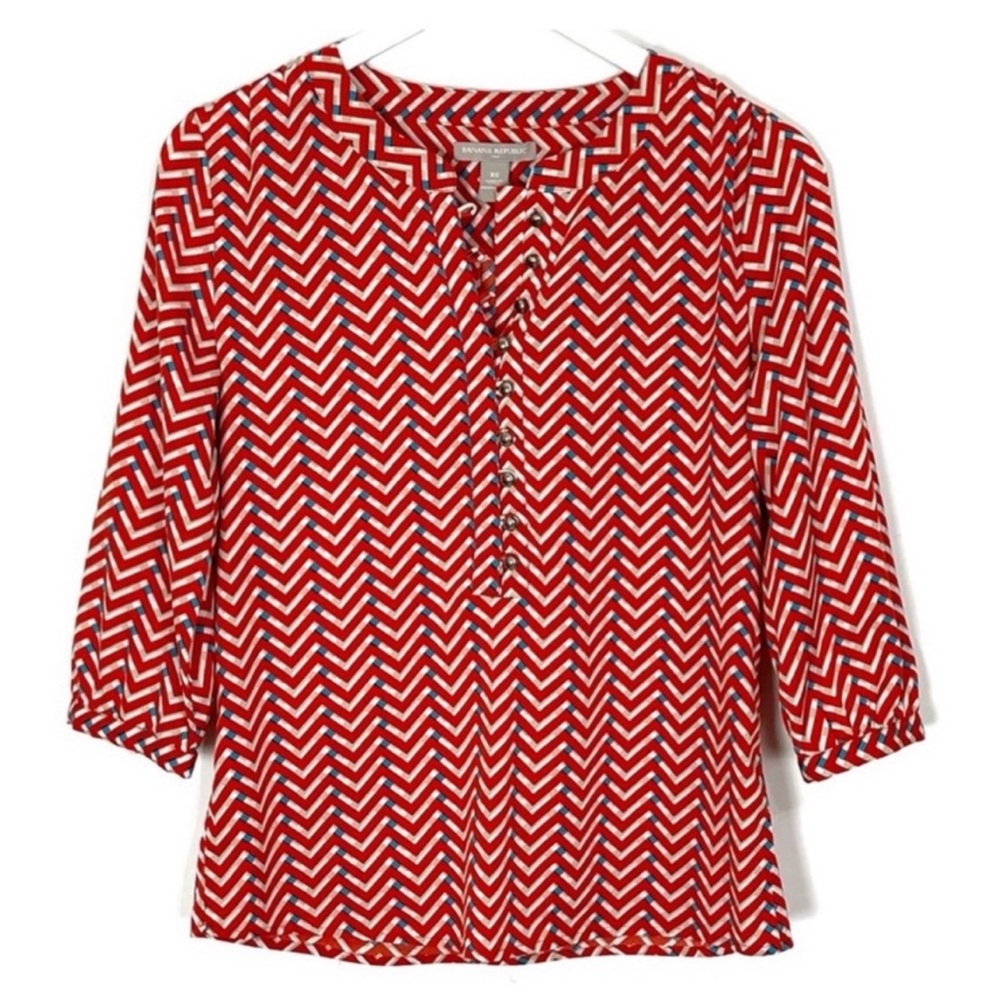 Banana Republic Chevron Blouse